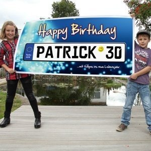 XXL Geburtstagsbanner *Kennzeichen* in b