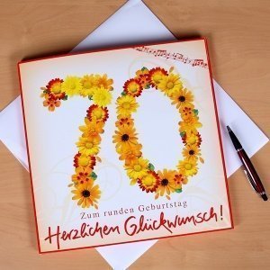 XXL-Geburtstagskarte mit Sound zum 70. G