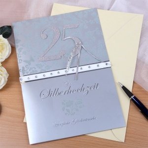 XXL Glückwunschkarte zur Silberhochzeit