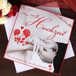 XXL-Grußkarte mit Sound zur Hochzeit