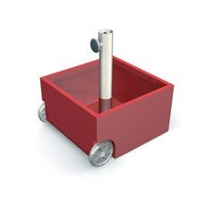 xxd Flowerpower Schirmständer - rot