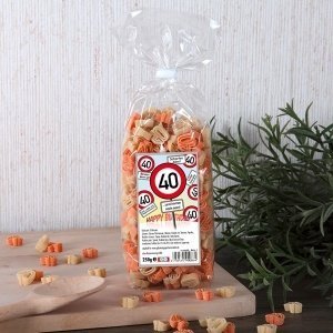 Zahlen-Nudeln zum 40. Geburtstag (Verkeh