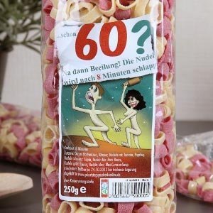 Zahlen-Nudeln zum 60. Geburtstag