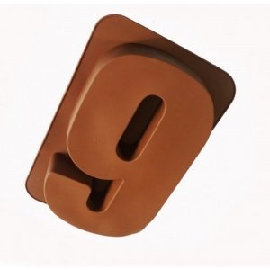 Zahlen Silikonbackform - Nummer 9