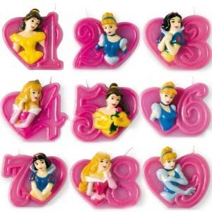 Zahlen-/Tortenkerzen 1-9 *Princess*