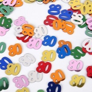 Zahlenkonfetti *80*