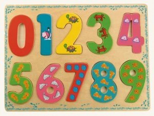 Zahlenpuzzle schönes Holzspielzeug