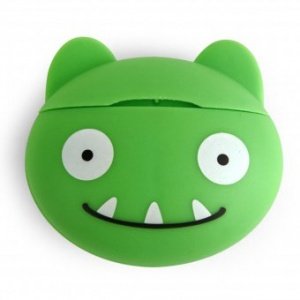 Zahnseidespender Monster Floss grün