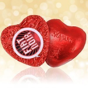 Zartbitterherz mit Creme Fiat Noir rote 