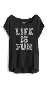 Zartes Baumwoll-Print-Shirt