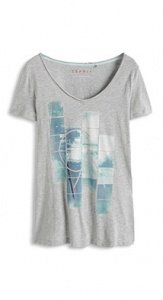 Zartes Baumwoll-Print-Shirt