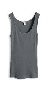 Zartes Baumwoll-Top mit Rippenstruktur