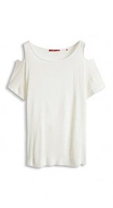 Zartes Cut-Out Slub Jersey Shirt