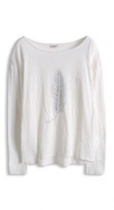 Zartes Oversize-Print-Longsleeve