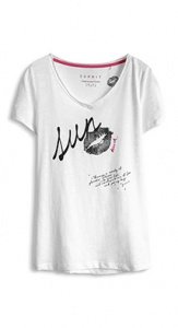 Zartes Print-Shirt aus Slub-Jersey