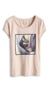 Zartes Print-Shirt aus Slub-Jersey