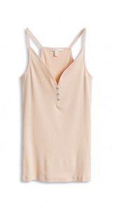 Zartes Spaghettiträger-Tank-Top aus Jers