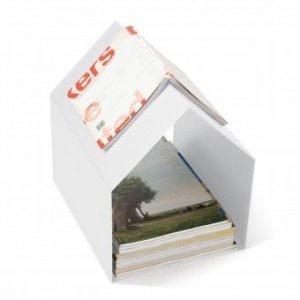 Zeitschriftenständer Magazin weiß