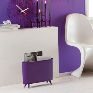 Zeitungsständer Milano solid pflaume