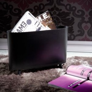 Zeitungsständer Milano solid schwarz