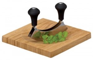 Zeller Kräuterbrett mit Wiegemesser