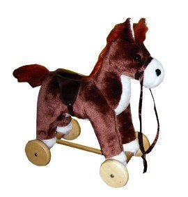 Ziehtier Pferd aus Plüsch von Bino Spiel