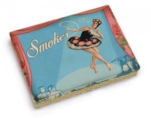 Zigarettenetui aus Metall "Smokes"