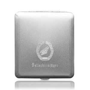 Zigarettenetui mit Gravur Fallschirmjäge