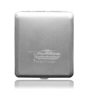 Zigarettenetui mit Gravur Panzertruppe