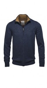 Zipp-Cardigan aus Baumwollstrick