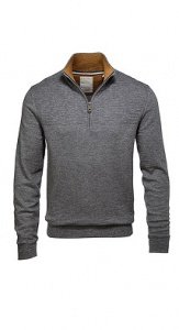 Zipp-Troyer aus Baumwolle