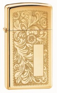 Zippo Feuerzeug Venetian Brass Slim