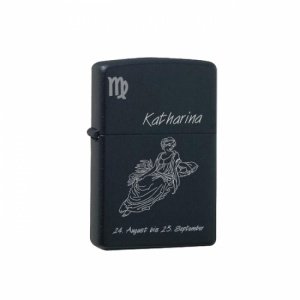 Zippo® Feuerzeug Black *Jungfrau*