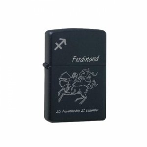 Zippo® Feuerzeug Black *Schütze*