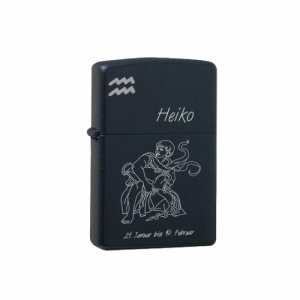Zippo® Feuerzeug Black *Wassermann*