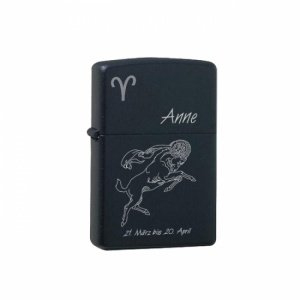 Zippo® Feuerzeug Black *Widder*