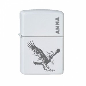 Zippo Feuerzeug WHITE MATTE weiß mit Gra