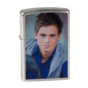 Zippo mit Farbdruck Edelstahl