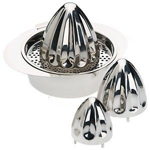 Zitruspresse / Saftpresse aus Edelstahl 