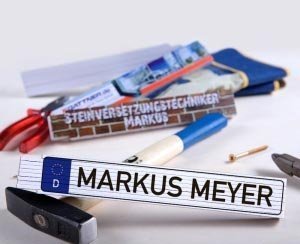 Zollstock *Nummernschild*