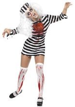 Zombie Gefangene Sträfling Damen-Kostüm 