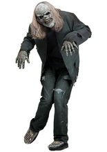 Zombie Halloween-Kostüm-Set grau