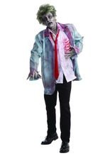 Zombie Halloween Kostüm weiss-hellgrau