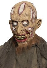 Zombie Halloween Maske beige
