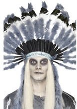 Zombie Indianer Häuptling Kopfschmuck