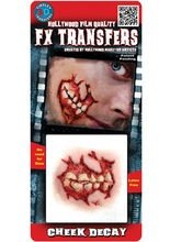 Zombie-Mund Klebe-Tattoo Halloween haut-