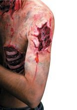Zombie Wunde Halloween-Latexapplikation 