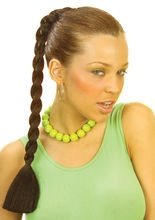 Zopf Haarteil schwarz