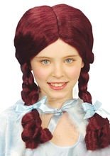 Zopf Kinder-Perücke, burgund
