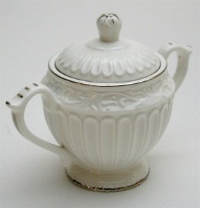 Zuckerdose pearl white